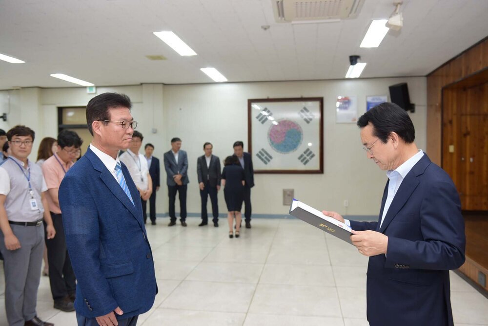 2018년08월13일 5급이하 정기인사 임용장 교부식