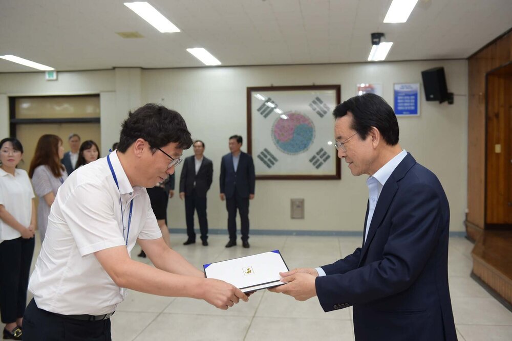 2018년08월13일 5급이하 정기인사 임용장 교부식