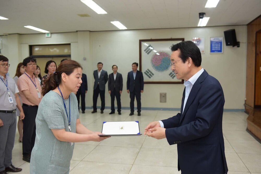2018년08월13일 5급이하 정기인사 임용장 교부식