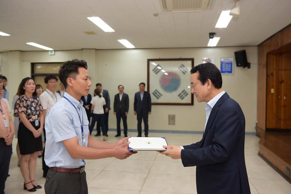 2018년08월13일 5급이하 정기인사 임용장 교부식