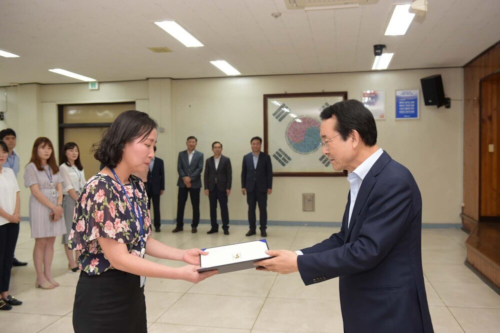 2018년08월13일 5급이하 정기인사 임용장 교부식