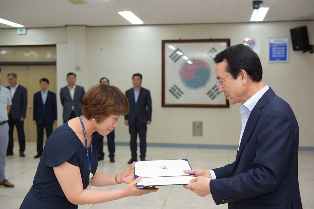 2018년08월13일 5급이하 정기인사 임용장 교부식