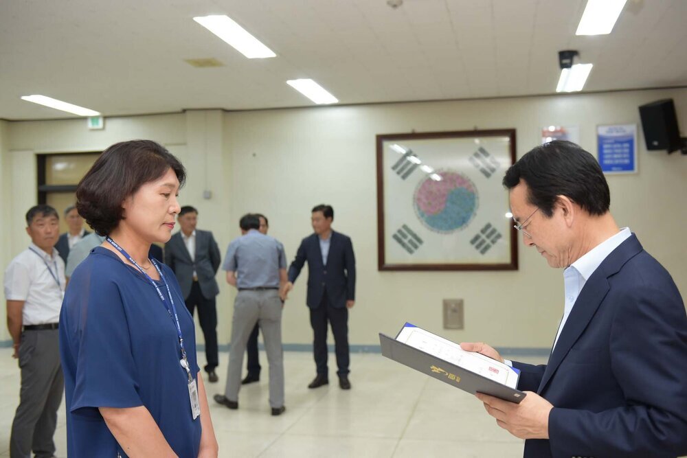 2018년08월13일 5급이하 정기인사 임용장 교부식