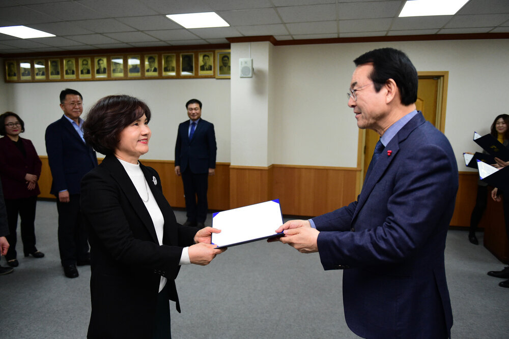 2019년도 상반기 5급이상 임용장교부