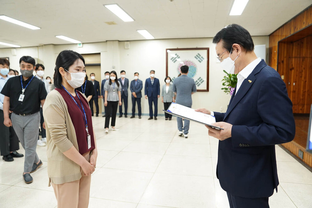 2021년도 하반기 4급 이하 정기인사 임용장 수여식 -1