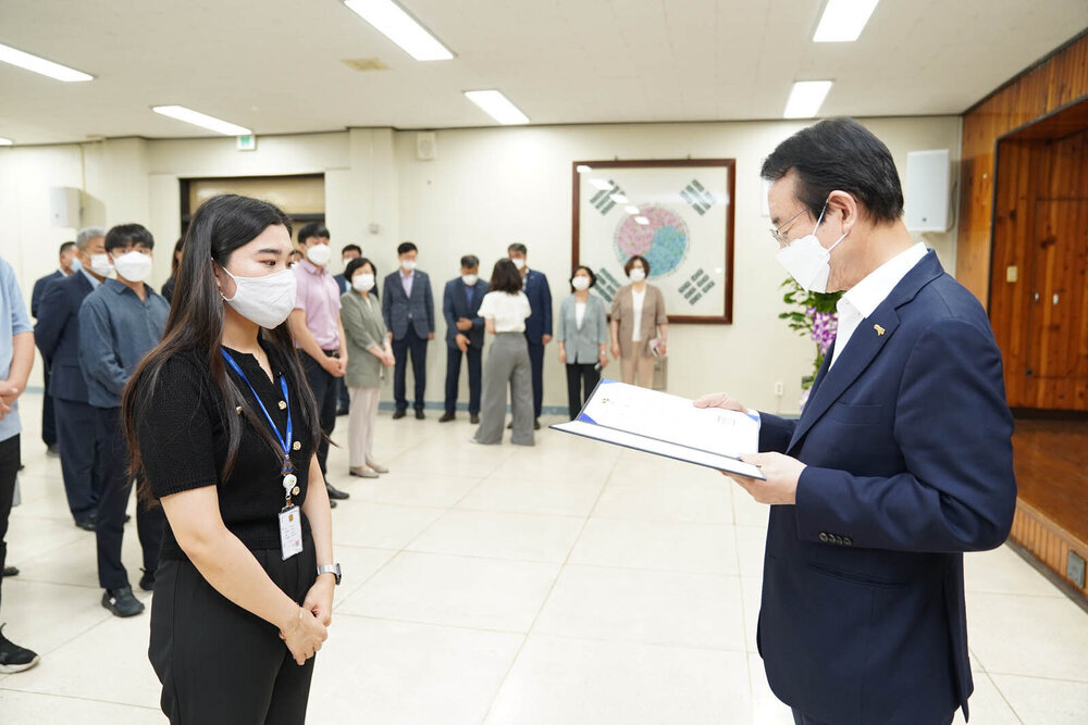 2021년도 하반기 4급 이하 정기인사 임용장 수여식 -1