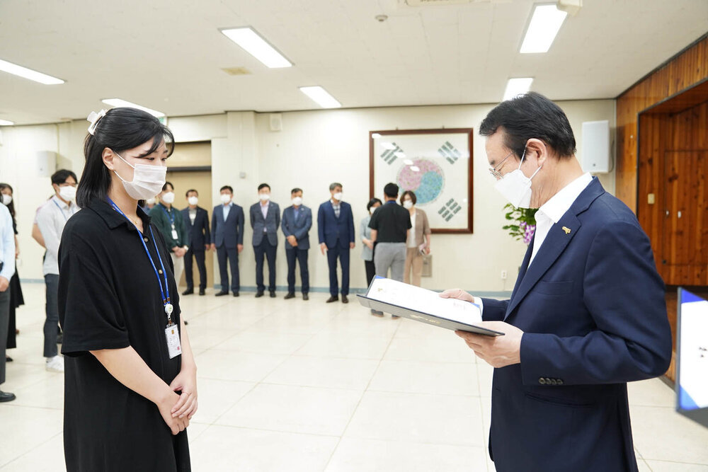 2021년도 하반기 4급 이하 정기인사 임용장 수여식 -1