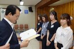 08월 정례조회 성실,친절직원 시상